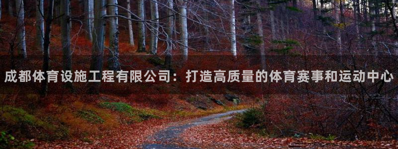 凯捷体育娱乐首页官网下载：成都体育设施工程有限公司：