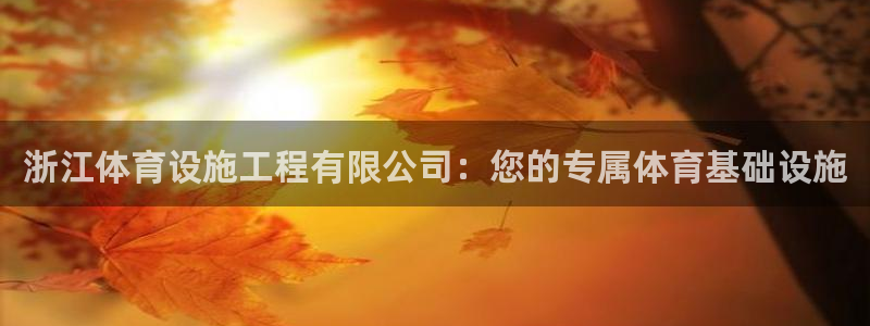 凯捷体育娱乐下载：浙江体育设施工程有限公司：您的专属