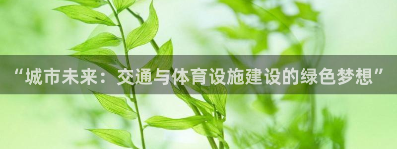 凯捷体育娱乐下载：“城市未来：交通与体育设施建设的绿