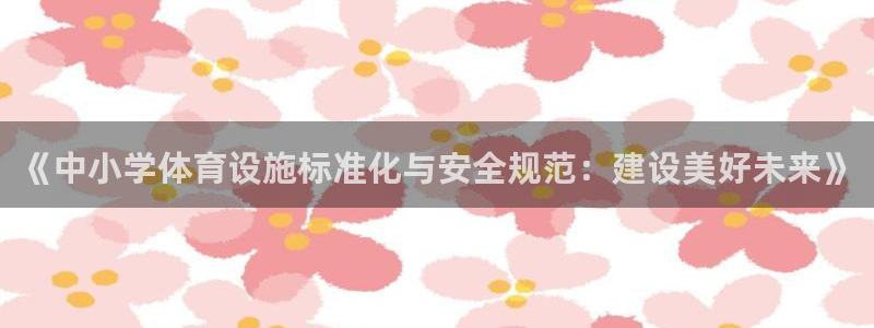 凯捷体育招商：《中小学体育设施标准化与安全规范：建设美好未来 