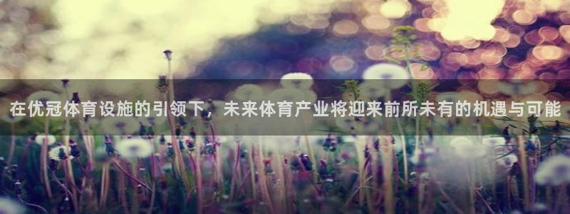 凯捷体育：在优冠体育设施的引领下，未来体育产业将迎来