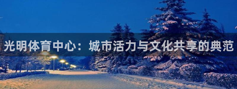 凯捷体育平台注册流程视频：光明体育中心：城市活力与文